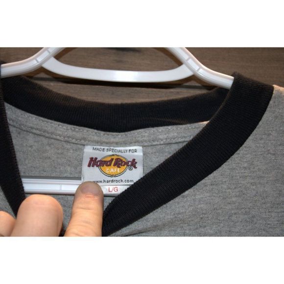 Vintage Hard Rock Café Toronto Gray Long Sleeve Tee size Large - Picture 3 of 5